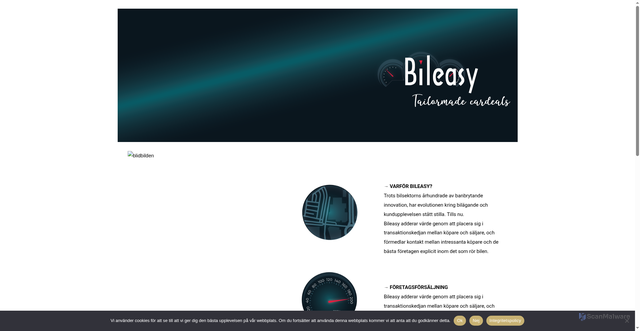 Security scan screenshot of https://bileasy.se