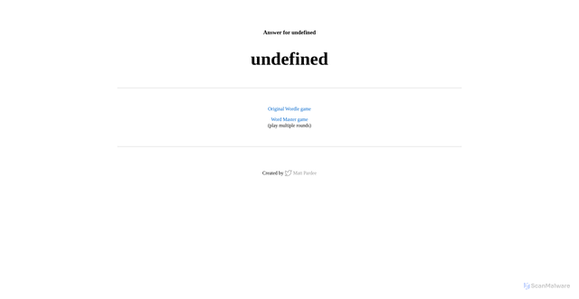 Security scan screenshot of https://wordleanswer.com/