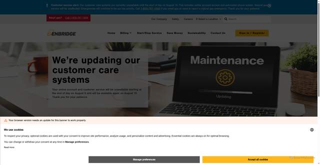 Security scan screenshot of https://questargas.com