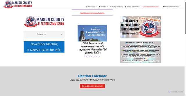 Security scan screenshot of https://marionvotes.com/