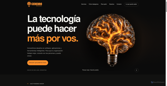 Security scan screenshot of http://cerebrolatam.com/
