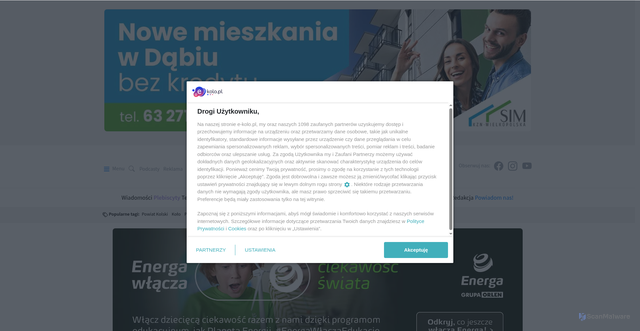 Security scan screenshot of https://e-kolo.pl