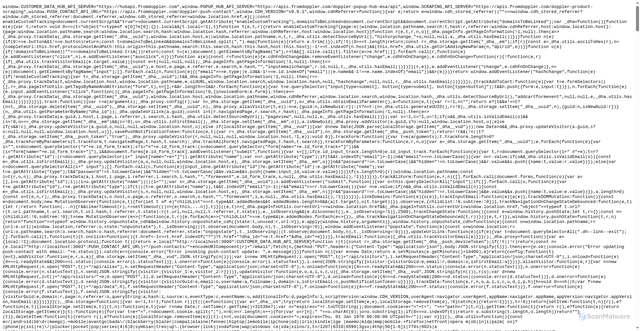 Security scan screenshot of https://hub.fromdoppler.com