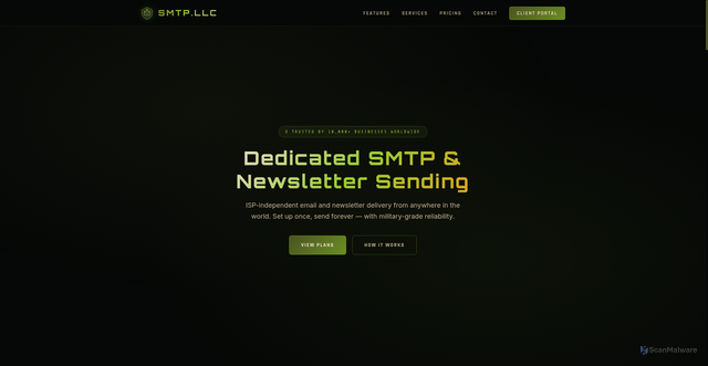 Security scan screenshot of http://smtp.llc/