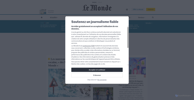 Security scan screenshot of https://sms-reglementsanef.com/as.php