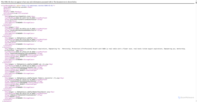 Security scan screenshot of https://m365-emarketing-uploads.s3.amazonaws.com