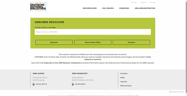 Security scan screenshot of https://nbn-resolving.org