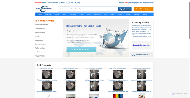 Security scan screenshot of https://www.business-directory.cc
