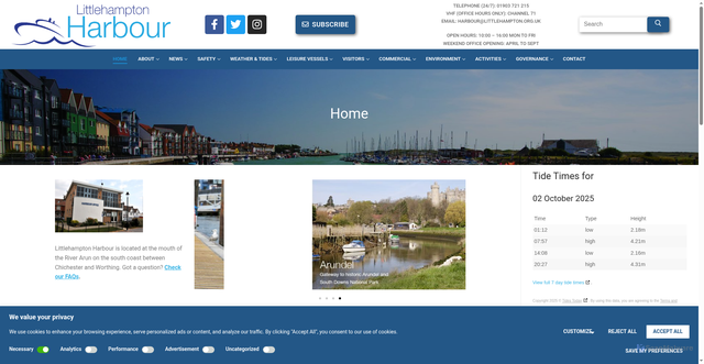 Security scan screenshot of https://www.littlehampton.org.uk/