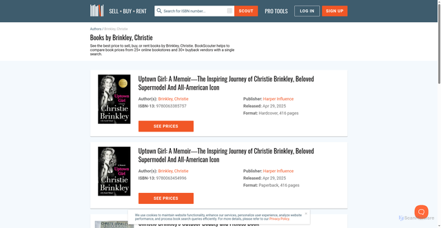 Security scan screenshot of https://bookscouter.com/author/brinkley-christie
