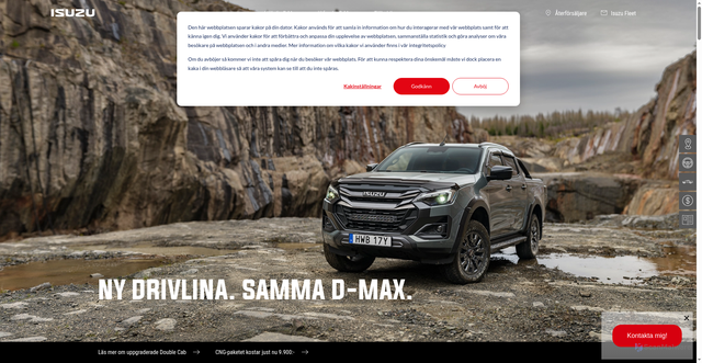 Security scan screenshot of https://isuzusverige.se