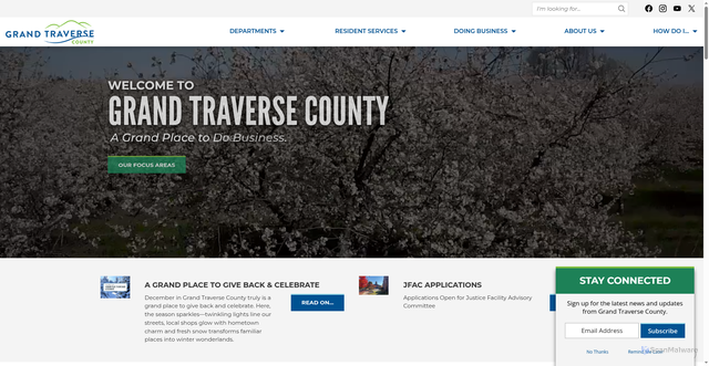 Security scan screenshot of https://gtcountymi.gov/