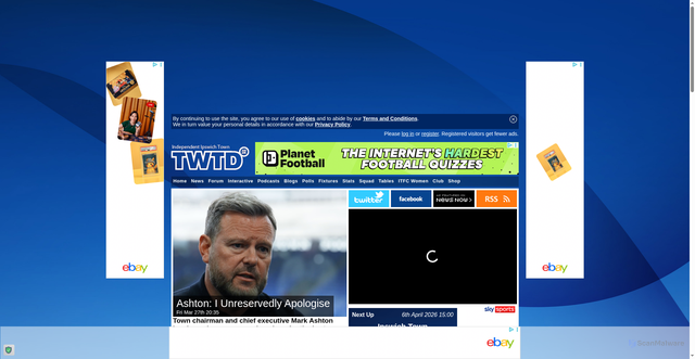 Security scan screenshot of https://twtd.co.uk