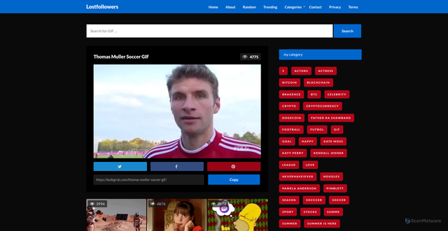 Security scan screenshot of https://bulkgrub.com/thomas-muller-soccer-gif/