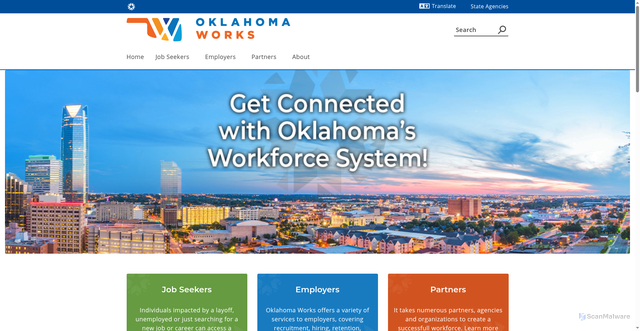Security scan screenshot of https://oklahoma.gov/workforce.html