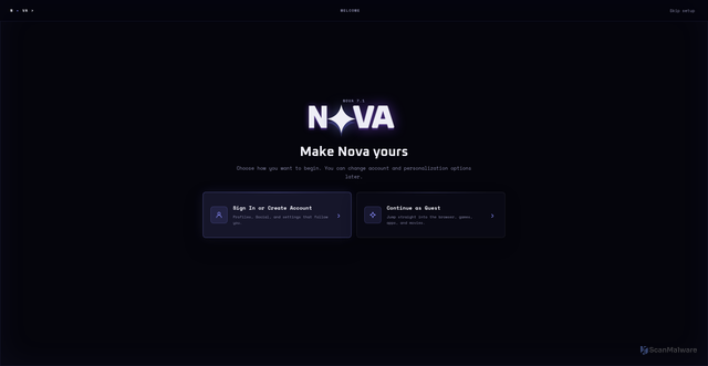 Security scan screenshot of https://warp-os.pages.dev/