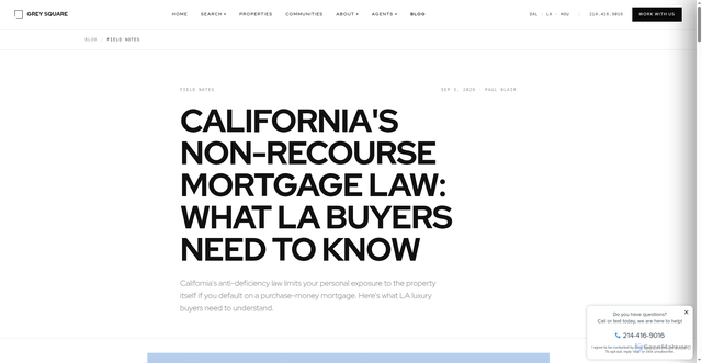 Security scan screenshot of https://www.greysq.com/blog/california-non-recourse-mortgage-los-angeles-buyers