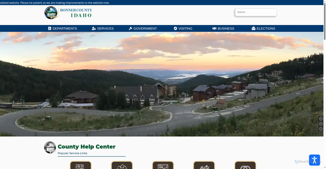 Security scan screenshot of https://www.bonnercountyid.gov/