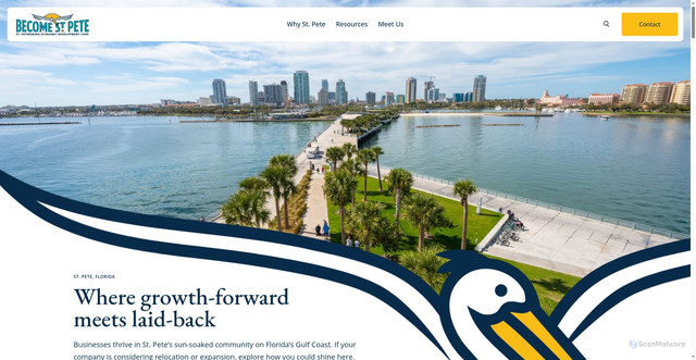 Security scan screenshot of https://becomestpete.com/