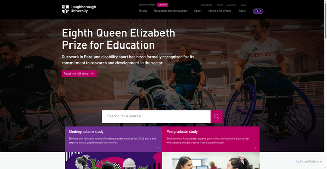 Security scan screenshot of https://www.lboro.ac.uk/