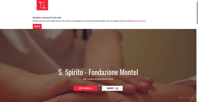 Security scan screenshot of https://www.apsp-pergine.it/