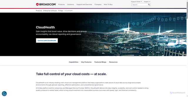 Security scan screenshot of https://cloudhealthtech.com