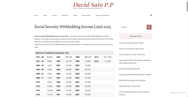 Security scan screenshot of https://davidsatopp.pages.dev/bske-social-security-withholding-income-limit-2025-aoqbp/