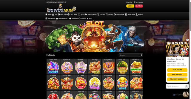 Security scan screenshot of https://apk4-bewokwin.com/desktop/game/slot/fatpanda