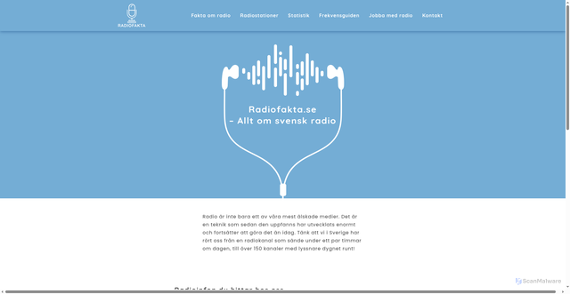 Security scan screenshot of https://radiofakta.se
