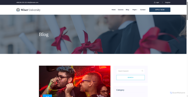 Security scan screenshot of https://limenescarlett.top/blog.html