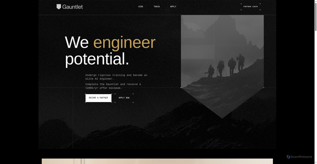 Security scan screenshot of https://gauntletai.com