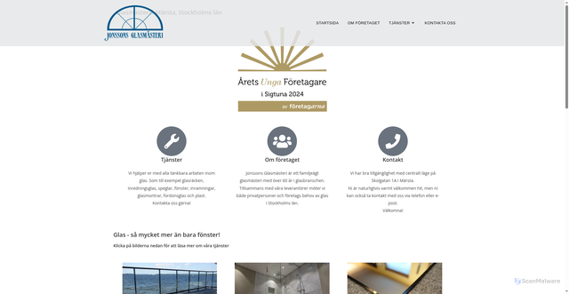 Security scan screenshot of https://arlandaglas.se