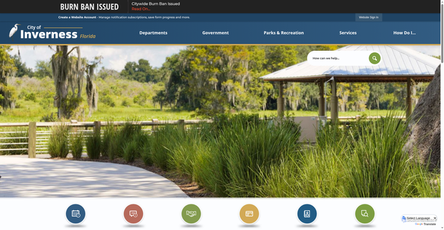 Security scan screenshot of https://inverness-fl.gov/