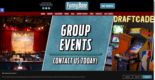 Security scan screenshot of https://kc.funnybone.com/