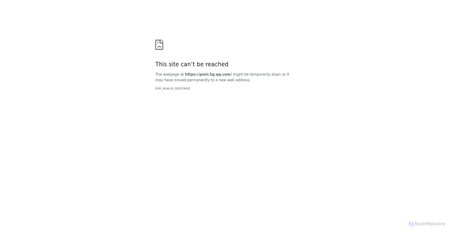 Security scan screenshot of https://pmir.3g.qq.com