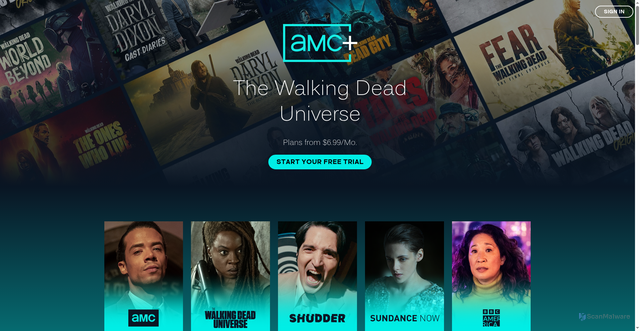 Security scan screenshot of https://www.amcplus.com/pages/twdu/
