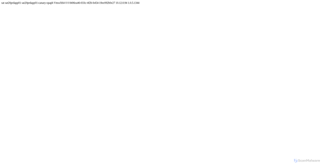 Security scan screenshot of https://sat20prdapp01-canary-opaph.netmon.azure.com/