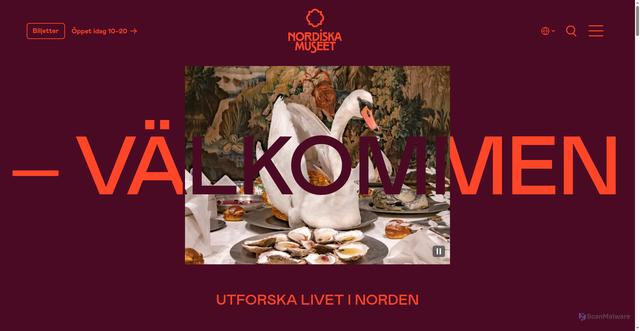 Security scan screenshot of https://nordiskamuseet.se
