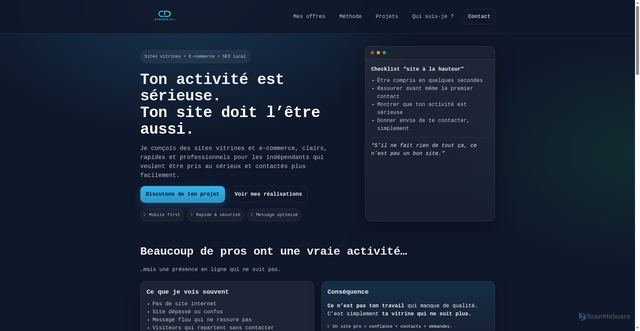 Security scan screenshot of https://syelem-dev.fr/index.php
