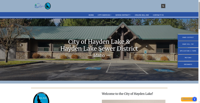 Security scan screenshot of https://cityofhaydenlake.gov/