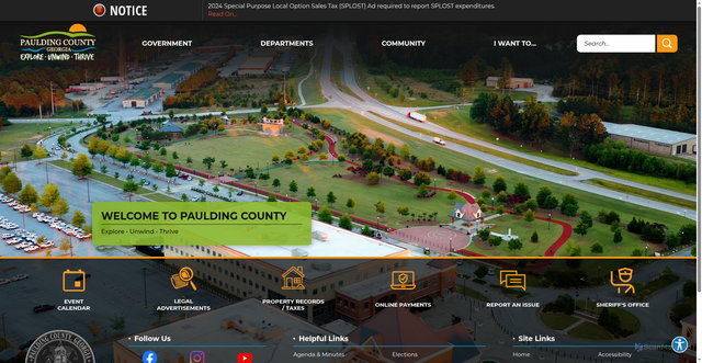 Security scan screenshot of https://paulding.gov/