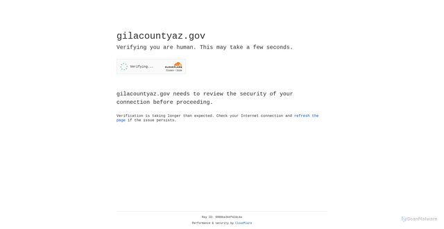 Security scan screenshot of https://gilacountyaz.gov/