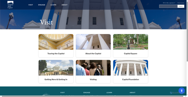 Security scan screenshot of https://vga.virginia.gov/visit/