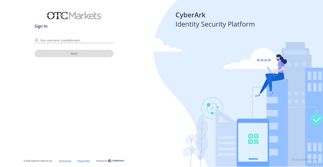 Security scan screenshot of https://aal0536.my.idaptive.app