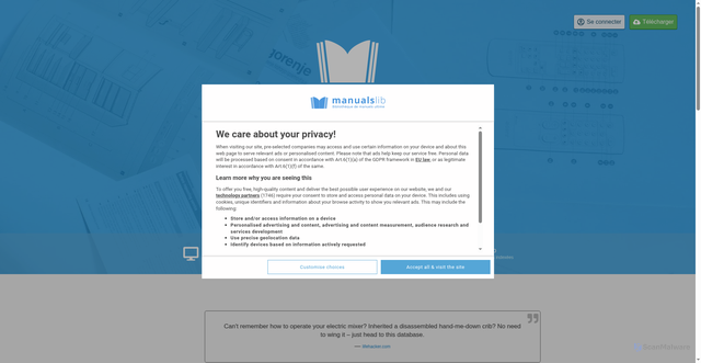 Security scan screenshot of https://manualslib.fr