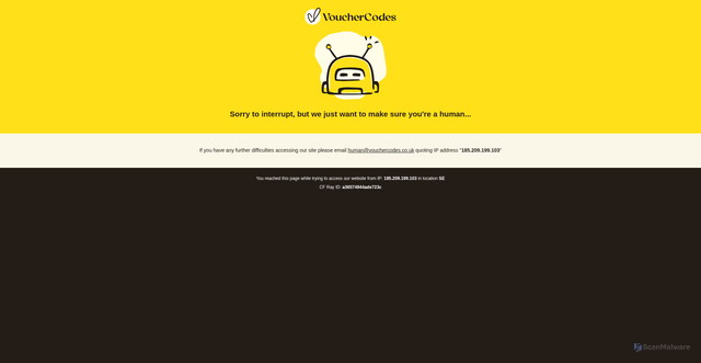 Security scan screenshot of https://static-cdn.vouchercodes.co.uk