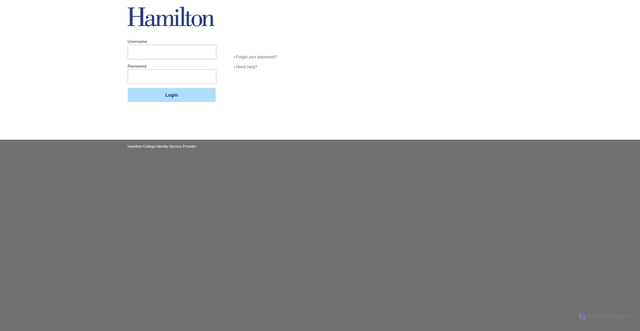 Security scan screenshot of https://hamilton.blackboard.com