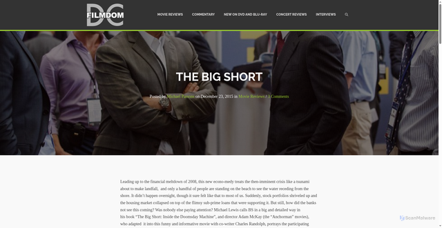 Security scan screenshot of https://dcfilmdom.com/2015/12/the-big-short/