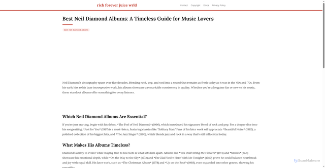 Security scan screenshot of https://duniacloudblog-dpurmyvdlpxs.edgeone.app/best-neil-diamond-albums.html