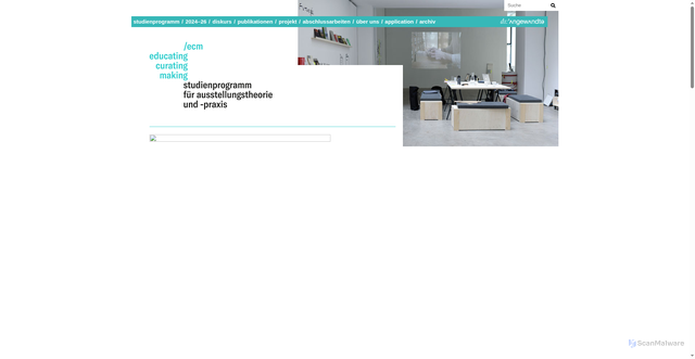 Security scan screenshot of https://www.ecm.ac.at